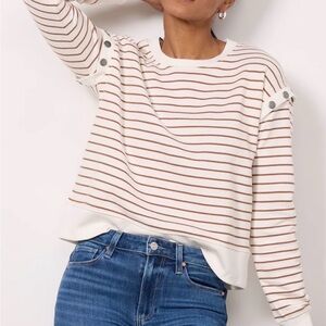 Evereve Willis Stripe Sweatshirt